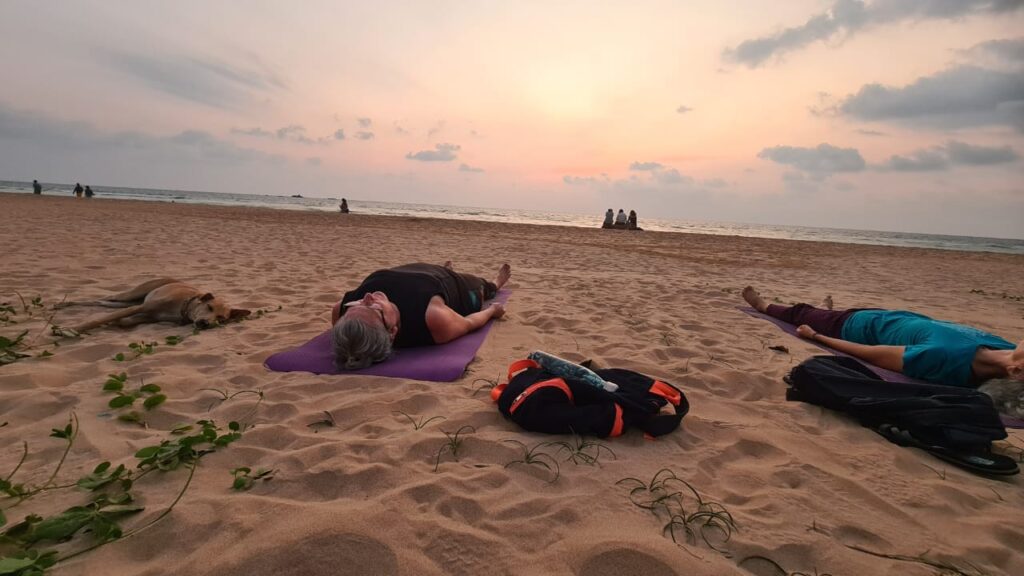 Meditation at Bentota Beach Sri Lanka