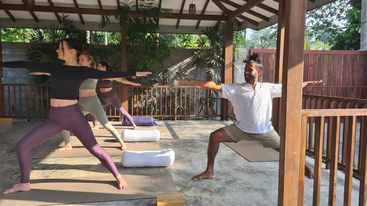 Yoga shala at Yoga Bee Retreat Sri Lanka
