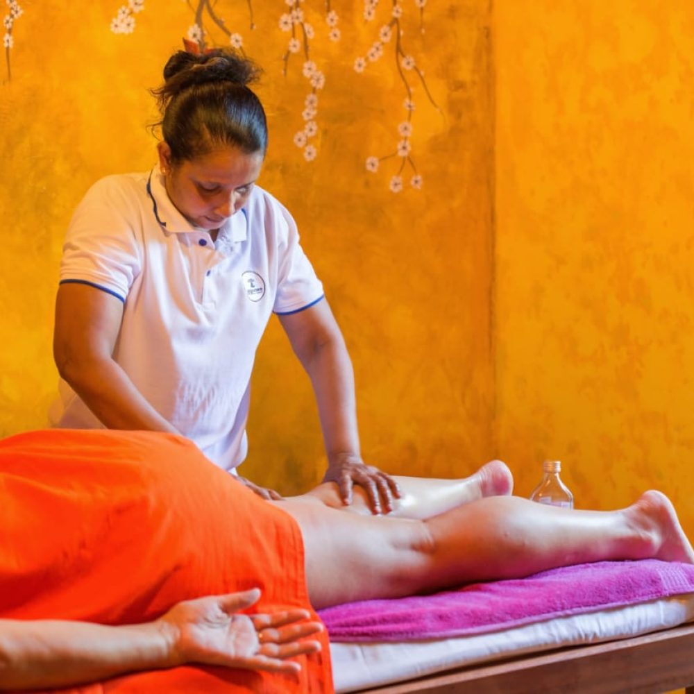 Massage therapy near Bentota beach at Yoga Bee Retreat